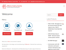 Tablet Screenshot of microinstruments.co.za