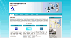 Desktop Screenshot of microinstruments.co.in