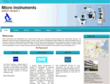 Tablet Screenshot of microinstruments.co.in